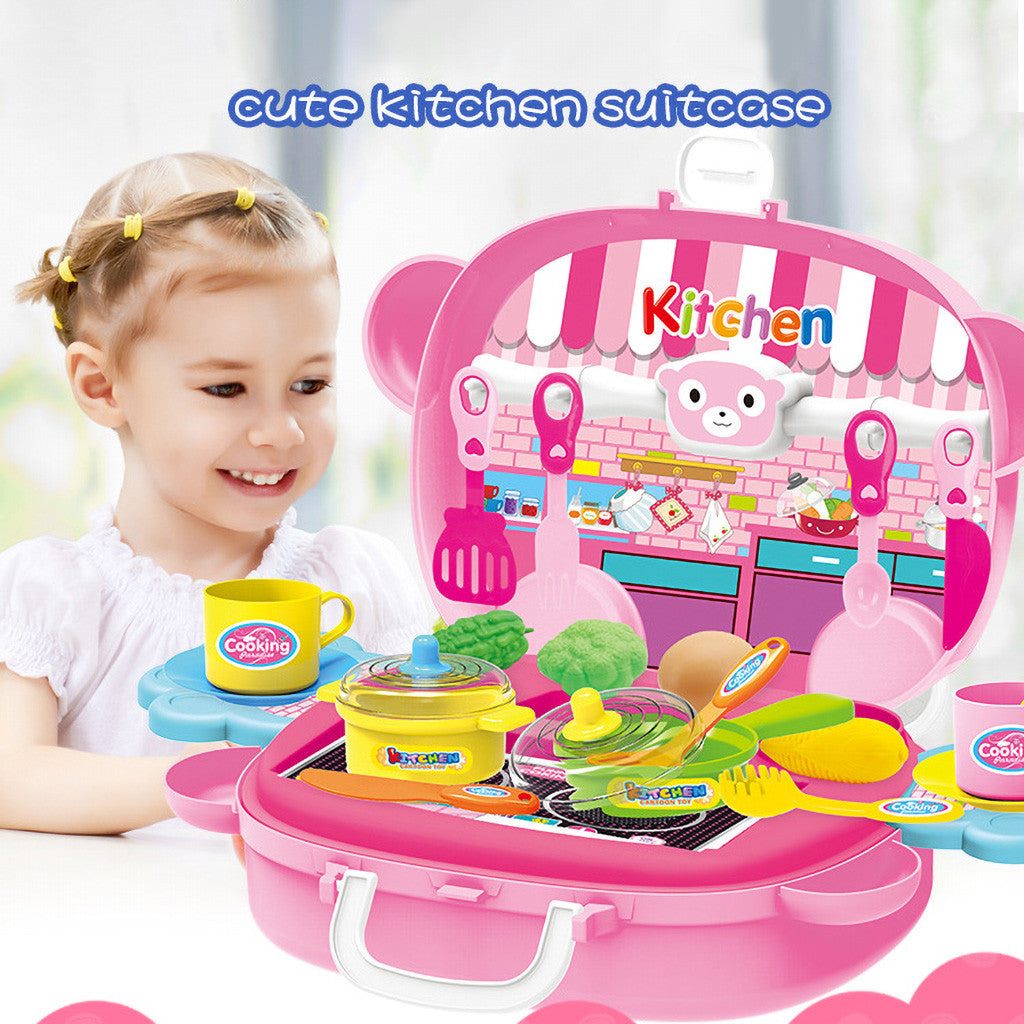 Simulation Kitchen Toys Children Pretend Role-Playing Toy Puzzle Game