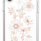 Clear with Floral IPhone X case