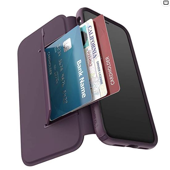 Speck iPhone XR Presidio Folio Case - Heathered Veronica Purple