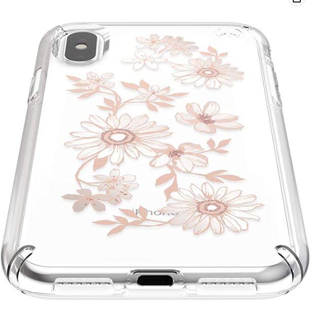 Clear with Floral IPhone X case