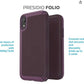 Speck iPhone XR Presidio Folio Case - Heathered Veronica Purple