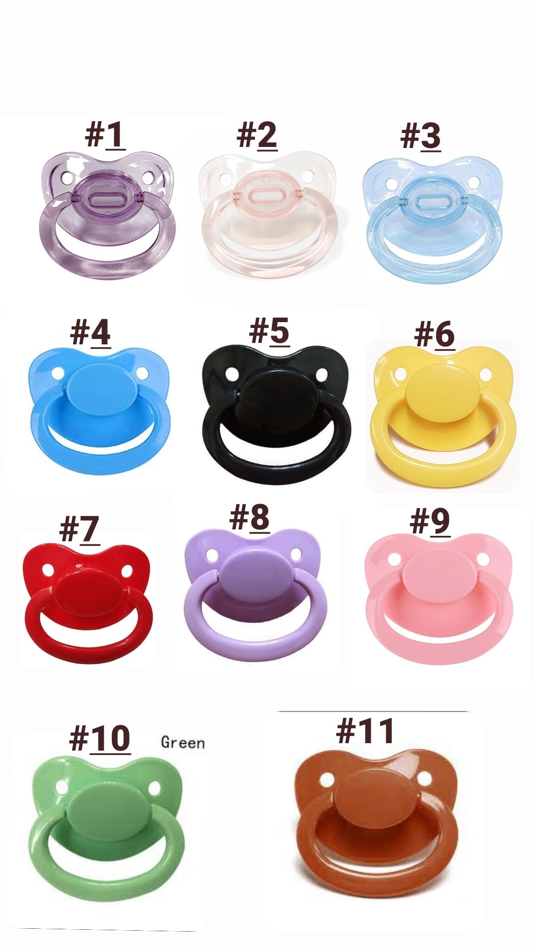 Blank store wholesale pacifiers